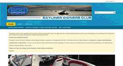 Desktop Screenshot of baylinerownersclub.org